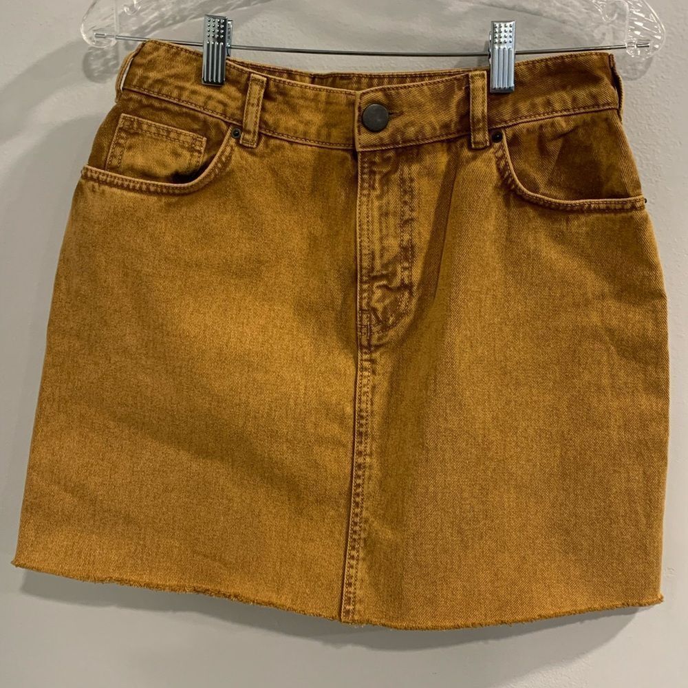 ASOS Yellow Mini Pencil Skirt Casual